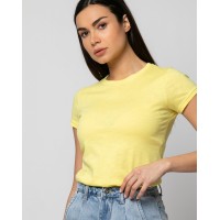 T-shirt στενό Κίτρινο