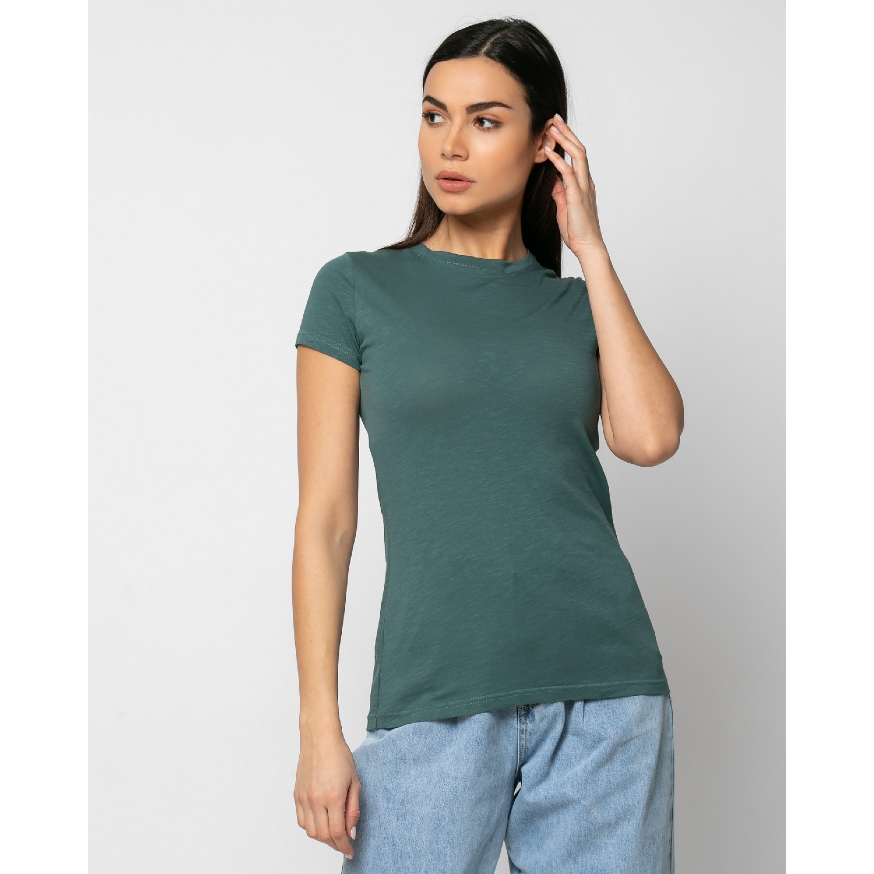 T-shirt στενό Πράσινο