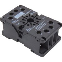 Βαση Ραγας 8P Για Relay Τυπου Λυχνιας Μαυρη Csm-S08F1-H Cyo