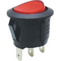 Διακοπτης Rocker Φ23 3P Με Λυχνια On-Off 10A/250V Κοκκινος Rk2-13C 1Χ1N B/R Soken