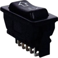 Διακοπτης Rocker Αυτοκινητου 5P Χ/λ 20A/12Vdc Asw-01 Μαυρο Lz